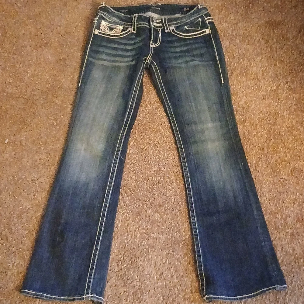 Vigoss the new York bootcut blue jeans size 5/6 - Picture 3 of 16